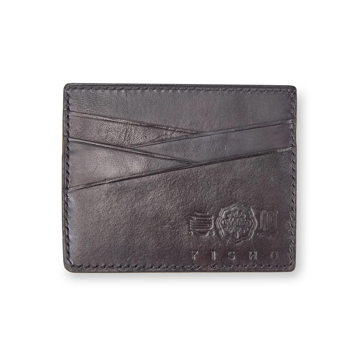 Traditional Chinese Slim Wallet – Black & Khaki